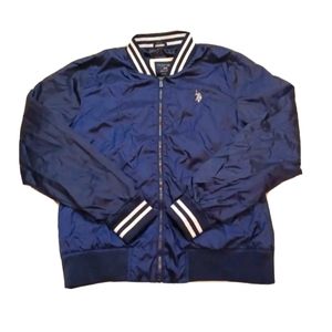 US POLO ASSN ZIP UP JACKET NAVY BLUE SIZE XL
